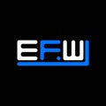 EFW letter logo creative design with vector graphic, EFW Royalty Free Stock Photo