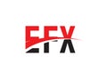 EFX Letter Initial Logo Design Vector Illustration Royalty Free Stock Photo