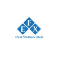 EFX letter logo design on BLACK background. EFX creative initials letter logo concept. EFX letter design Royalty Free Stock Photo