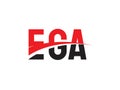 EGA Letter Initial Logo Design Vector Illustration Royalty Free Stock Photo