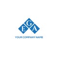 EGA letter logo design on WHITE background. EGA creative initials letter logo concept. EGA letter design Royalty Free Stock Photo