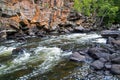 Egan Chutes With Rock Cliff Behind