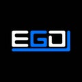 EGD letter logo creative design with vector graphic, EGD