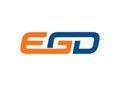 Egd letter logo design vector