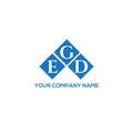 EGD letter logo design on WHITE background. EGD creative initials letter logo concept. EGD letter design