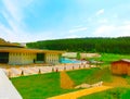 Egerszalok, Hungary - May 05, 2017: The people resting at the Saliris resort.