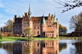 Egeskov castle on Fyn, Denmark, taken during the winter Royalty Free Stock Photo