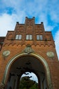 Egeskov, Denmark, Europe: Decorative bats at the entrance Egeskov castle