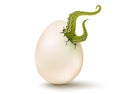 Egg with aliens tentacles