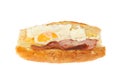 Egg and bacon roll Royalty Free Stock Photo
