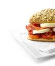 Egg and bacon roll 3 Royalty Free Stock Photo