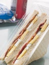 Egg And Bacon Sandwich On White Bread Royalty Free Stock Photo