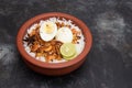 Egg Biryani , Anda biryani Indian anda rice with Basmati rice Hyderabad India Royalty Free Stock Photo
