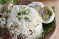 Egg Biryani - An Indian basmati rice cooked with egg Royalty Free Stock Photo