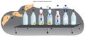 Egg in a Bottle Experiment Infographic Diagram