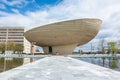 The Egg building, a performing arts venue, at the Empire State Plaza complex in Albany, NY