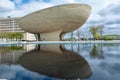 The Egg building, a performing arts venue, at the Empire State Plaza complex in Albany, NY