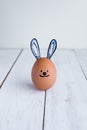 Egg bunny with blue ears