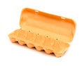 Egg carton for a dozen, empty Royalty Free Stock Photo