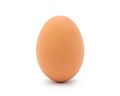 Whole egg on white background Royalty Free Stock Photo