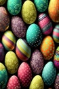 Egg-citing Easter: A Cluster of Painted Eggs