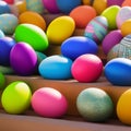 Egg-citing Easter Neon Collection - AI Generated Illustration
