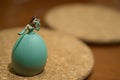 Egg Craft Marie Antoinette with the emerald green dress