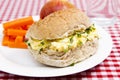 Egg and cress roll Royalty Free Stock Photo