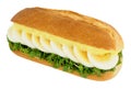 Egg And Cress Sandwich Sub Roll Royalty Free Stock Photo