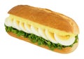 Egg And Cress Sandwich Sub Roll Royalty Free Stock Photo