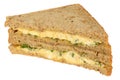 Egg and Cress Sandwich on Wholemeal Sliced Bread Royalty Free Stock Photo