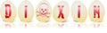 Egg dioxin six Royalty Free Stock Photo