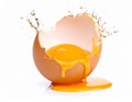Egg exploding. Royalty Free Stock Photo