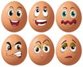 Egg expressions Royalty Free Stock Photo
