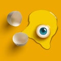 Egg eye Royalty Free Stock Photo