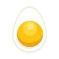 Egg fried isolated icon