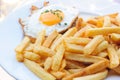 Egg and fries Royalty Free Stock Photo