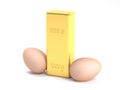 Egg and golden bar