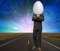 Egg Head Royalty Free Stock Photo