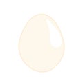 Egg hen on white background Royalty Free Stock Photo