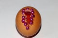 egg with a hole decorated Royalty Free Stock Photo