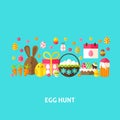 Egg Hunt Greeting Card