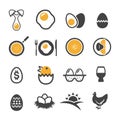 Egg icon set