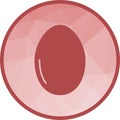 Egg icon vector image.