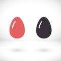 an egg icon vector. lorem ipsum Flat Design JPG Royalty Free Stock Photo
