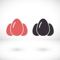 an egg icon vector. lorem ipsum Flat Design JPG Royalty Free Stock Photo