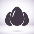 an egg icon vector. lorem ipsum Flat Design JPG Royalty Free Stock Photo
