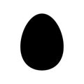 Egg Icon vector. Simple flat symbol. Perfect Black pictogram illustration