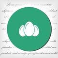 egg icon vector, solid illustration Royalty Free Stock Photo