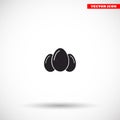 egg icon vector, solid illustration Royalty Free Stock Photo